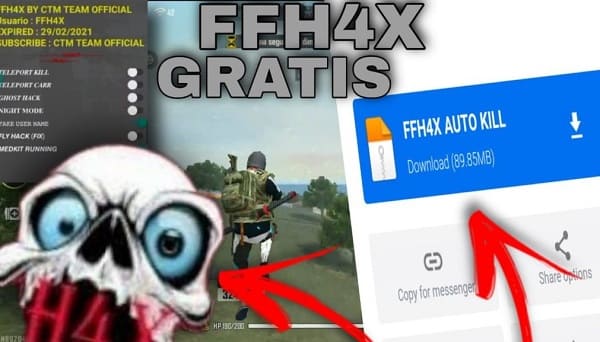 FFH4X Free Fire Injector Mediafıre Link Regedit Ffh4x Mod Menu