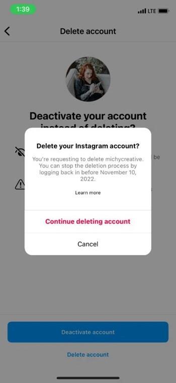how to delete instagram account (3)