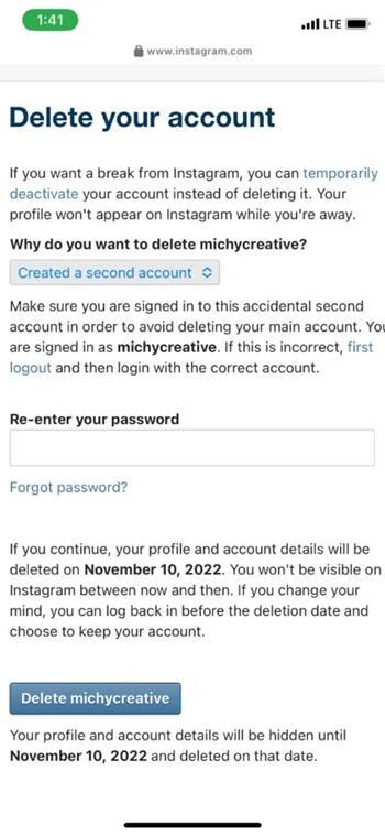 how to delete instagram account (4)