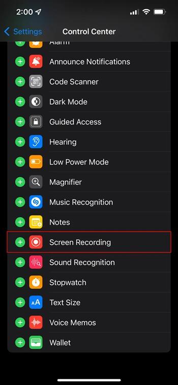 how to screen record on iphone (2)