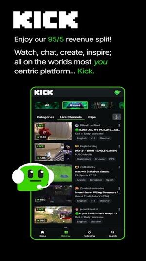 kick live streaming apk for android