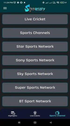 sportzfy tv apk download