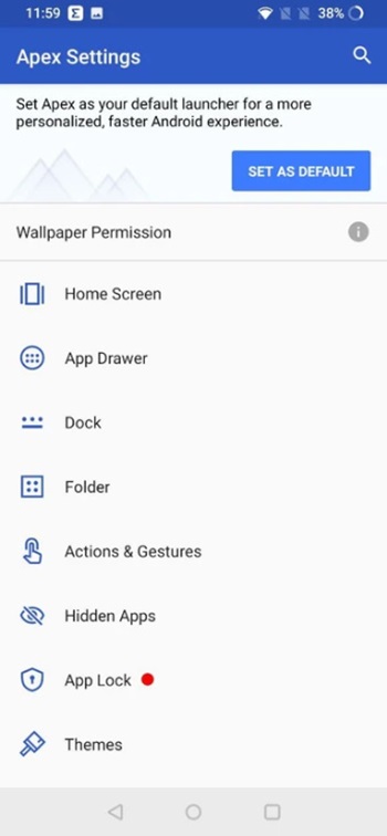 Apex Launcher 4